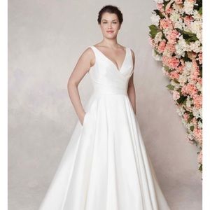 Sincerity by Justin Alexander Satin Wedding Dress